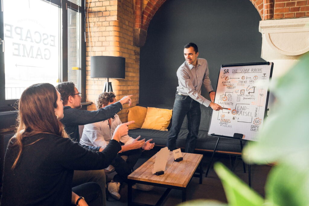 Team brainstorming
